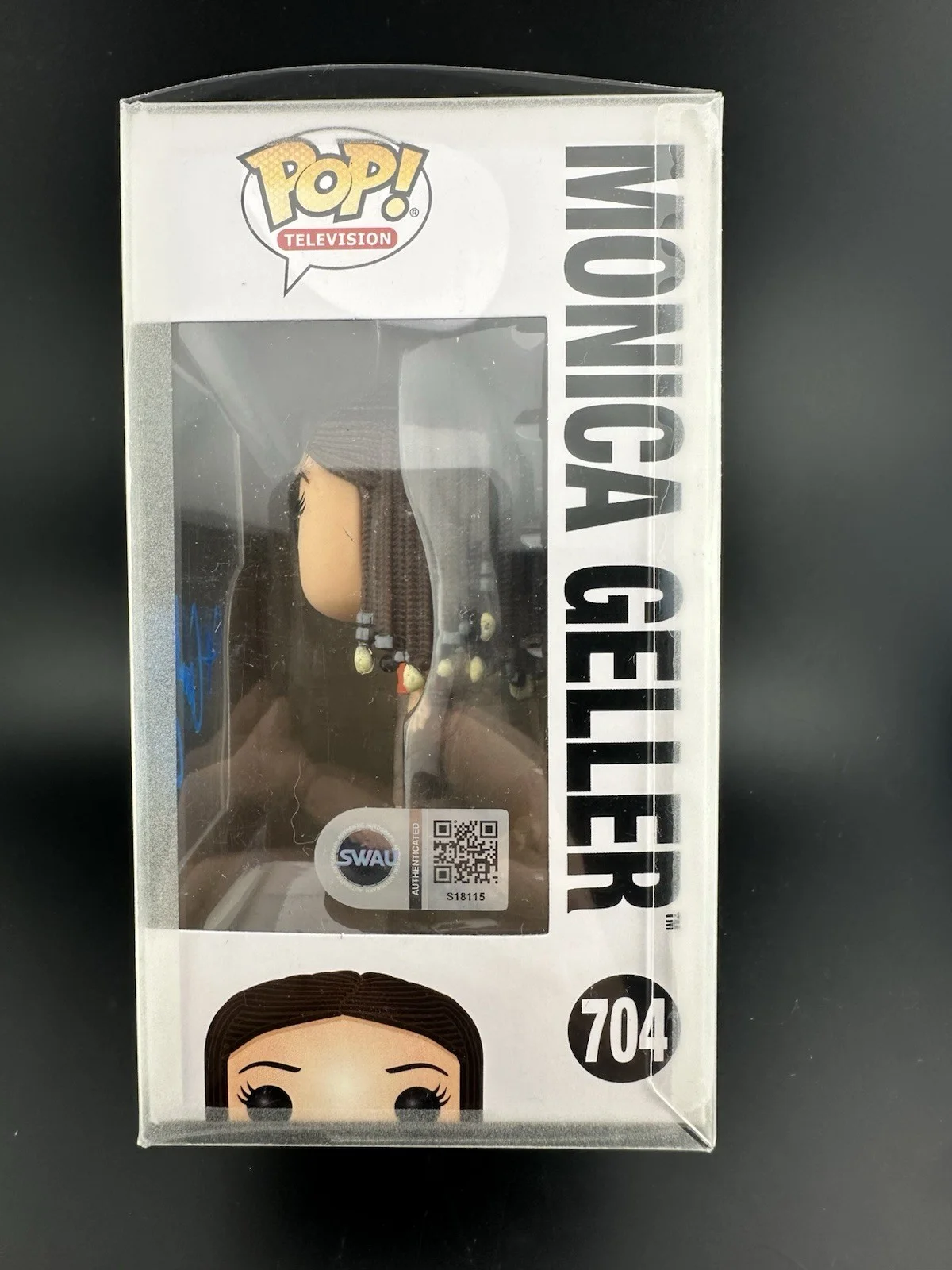 COURTNEY COX — Courtney Cox Friends Signed Funko POP MONICA GELLER SWAU CERT 704, изображение 4