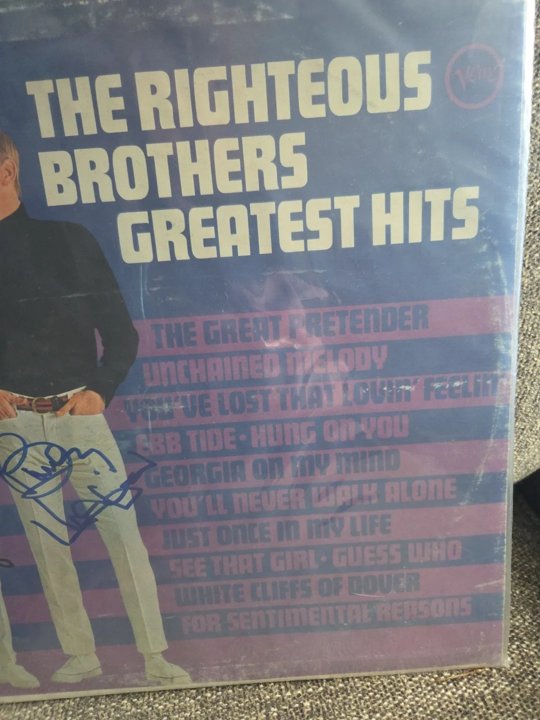 RIGHTEOUS BROTHERS Signed "Greatest Hits'" Album Record LP Beckett Authentic, image 5