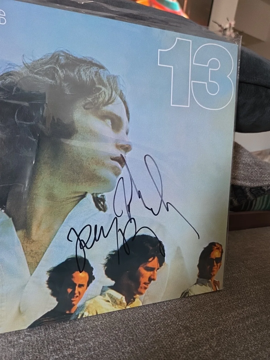 THE DOORS SIGNED X2 13 (THIRTEEN) VINYL LP ROBBY KRIEGER JOHN DENSMORE RACC TS, image 2