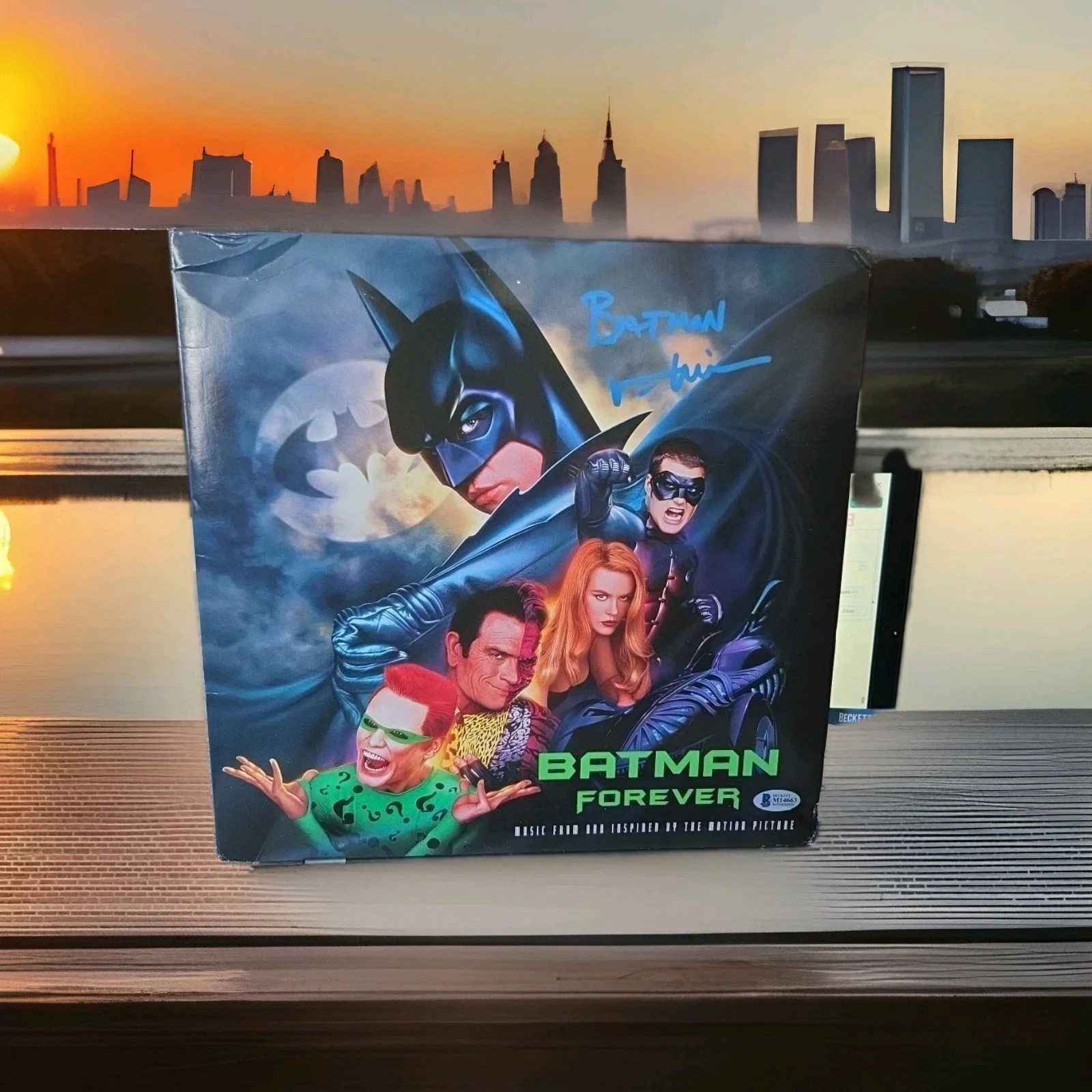 VAL KILMER Signed LP Double colored Vinyl "BATMAN FOREVER" Beckett BAS #M14663, image 2