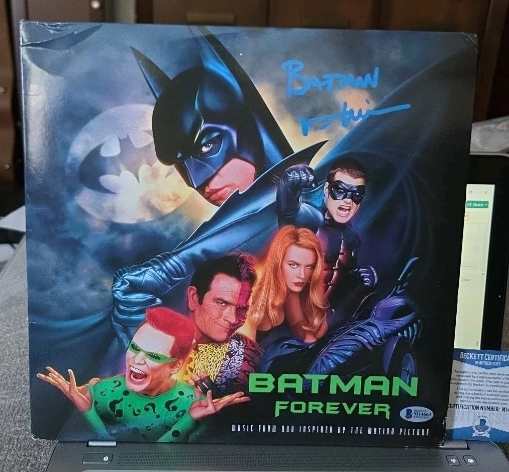 VAL KILMER Signed LP Double colored Vinyl "BATMAN FOREVER" Beckett BAS #M14663, image 3