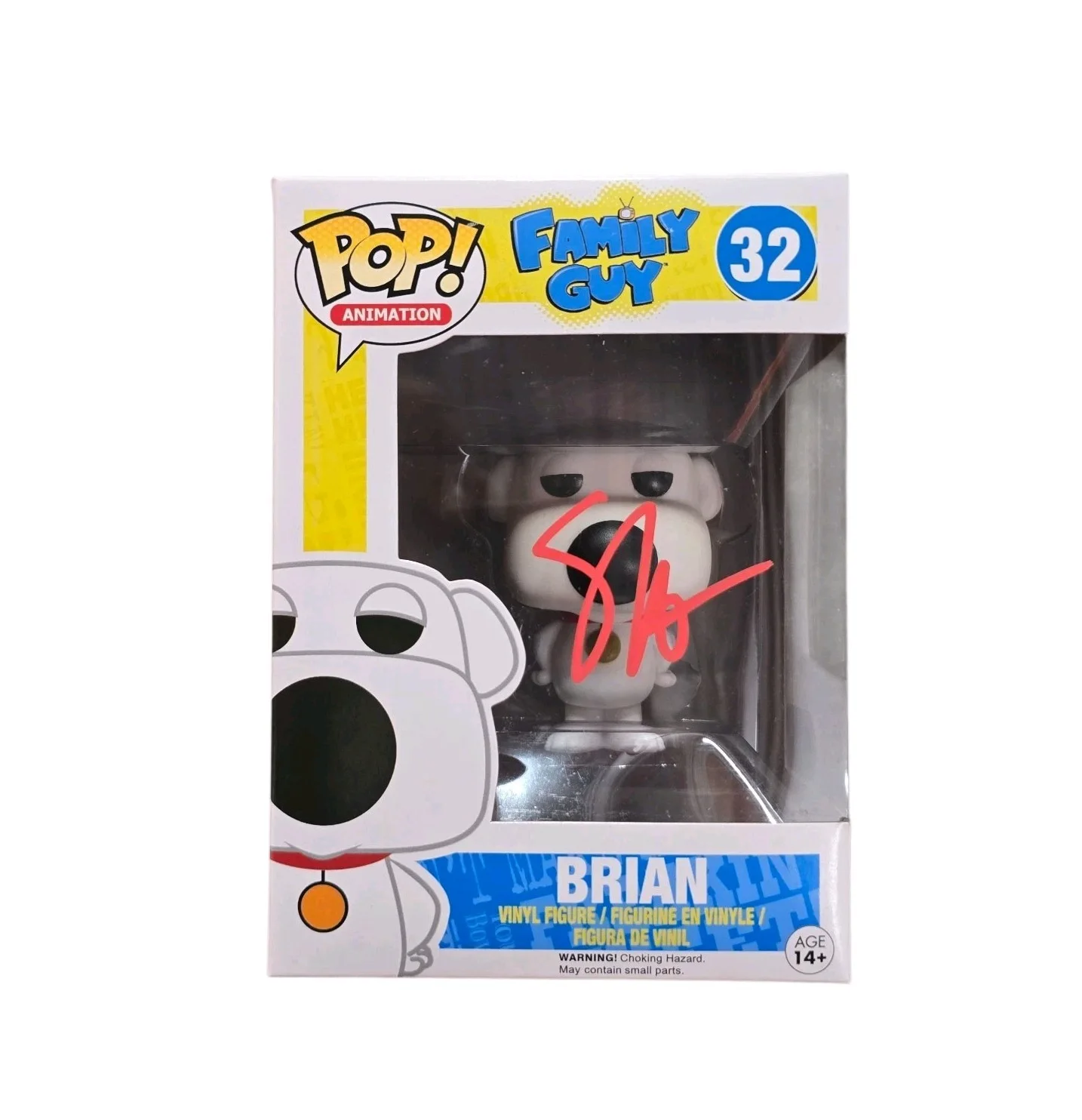 Seth MacFarlane — Seth MacFarlane Signed Brian Funko 32 Family Guy SWAU Authenticated RARE