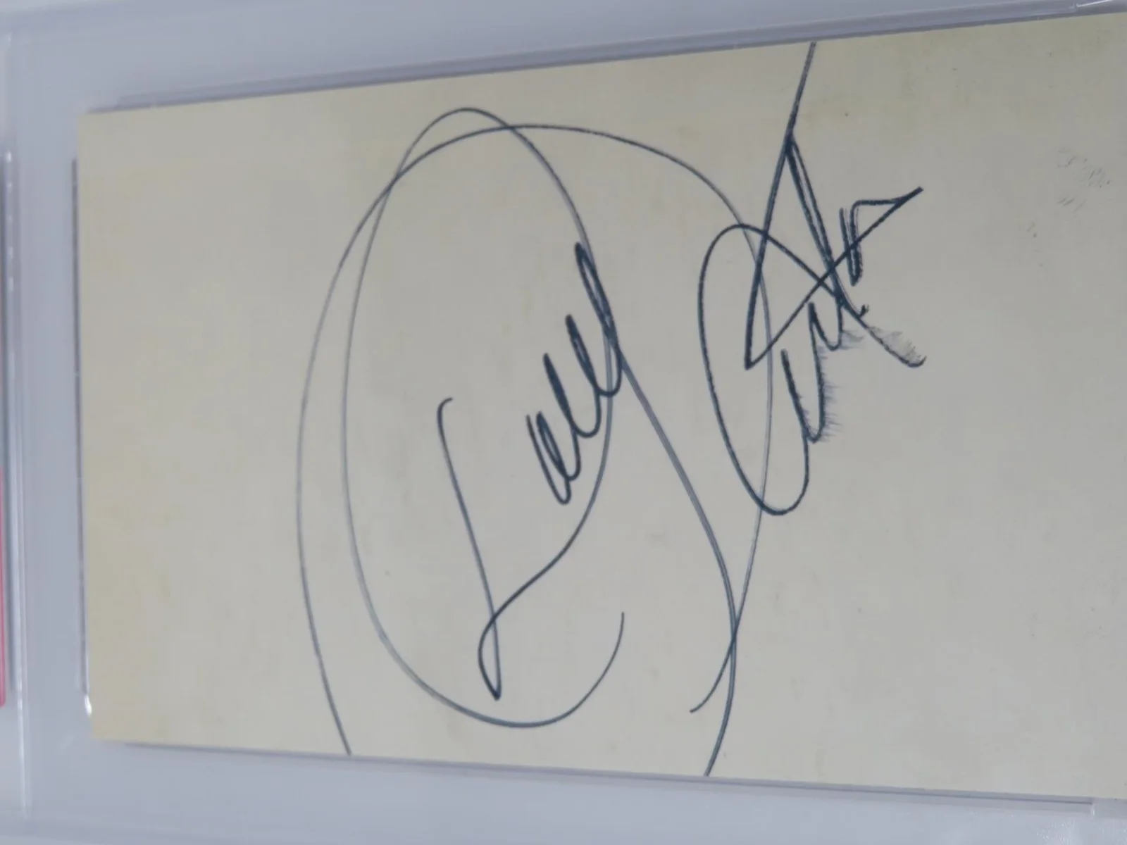 DOLLY PARTON Signed Autograph 3x5 Index Card Cut Page Slab PSA JSA, image 3