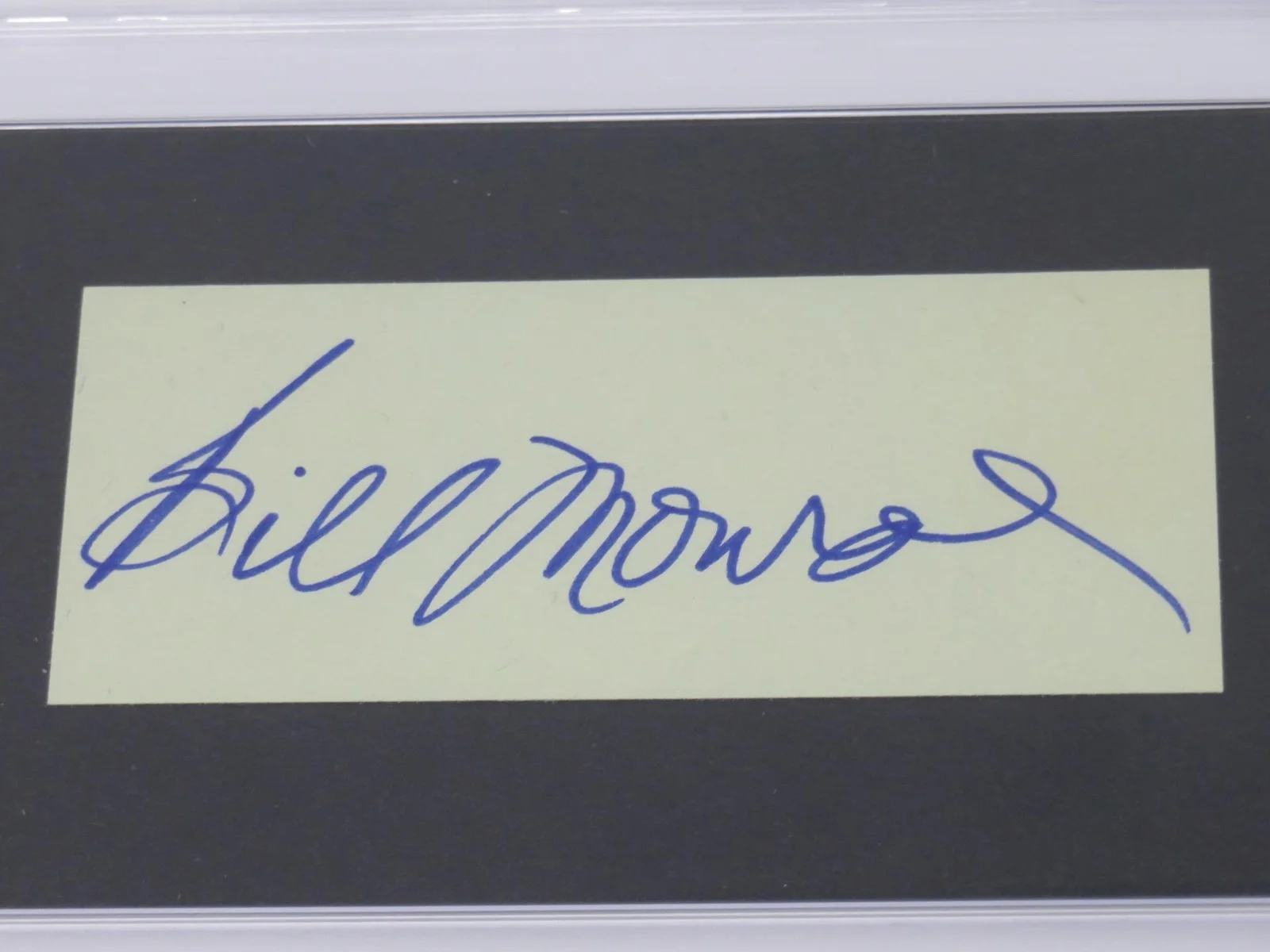 BILL MONROE Signed Autograph 3x5 Index Card Cut Page Slab JSA PSA 10 Auto, image 3