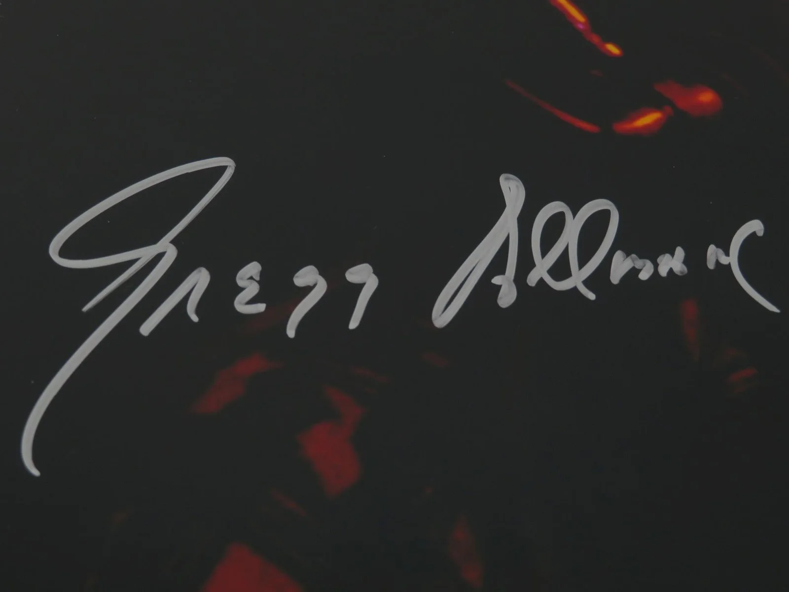 Gregg Allman THE ALLMAN BROTHERS BAND Signed Autograph Auto 11x14 Photo JSA, изображение 2