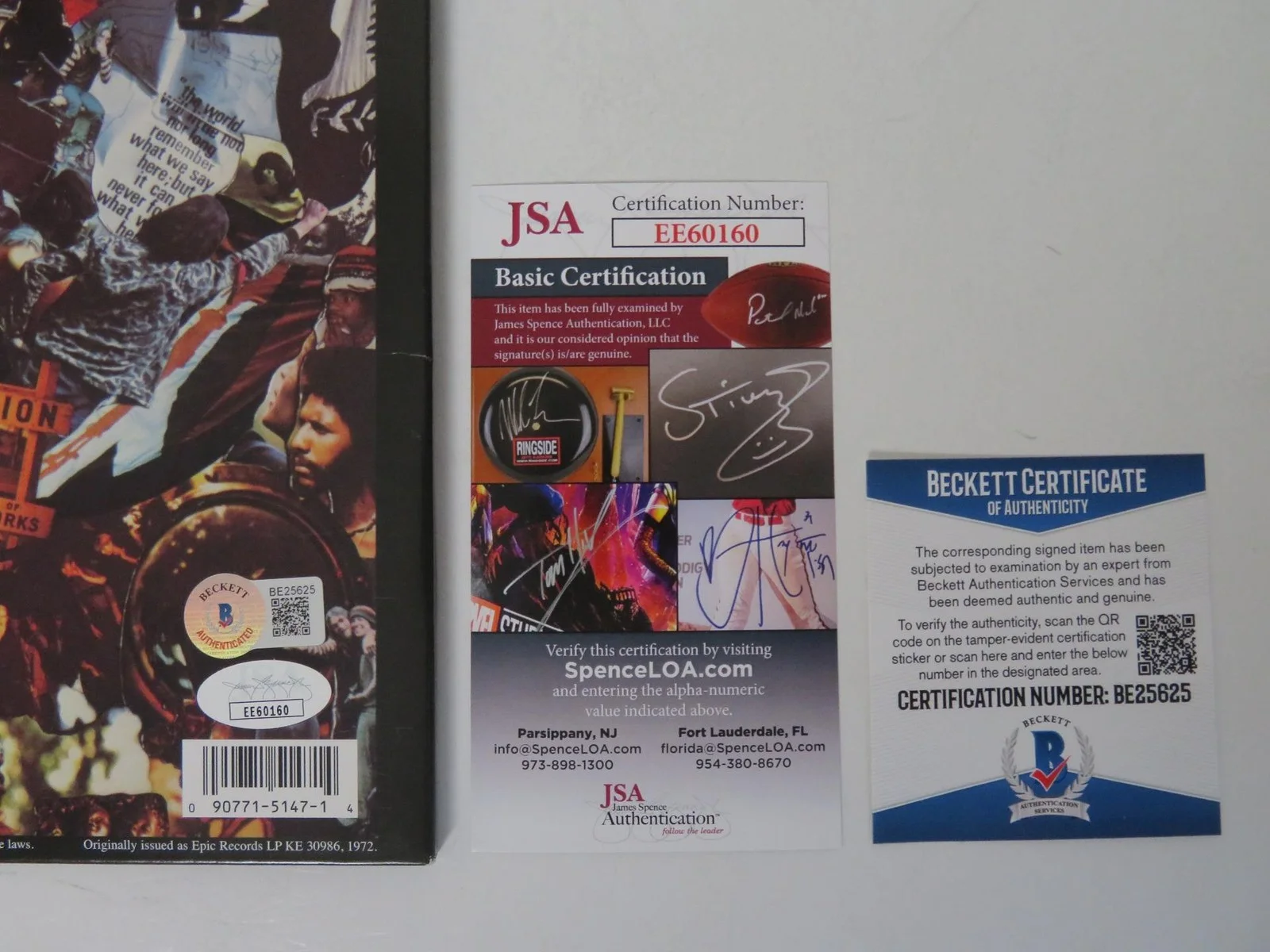 Sly Stone SLY & THE FAMILY STONE Signed "There's A Riot" Vinyl Album LP JSA BAS, изображение 5
