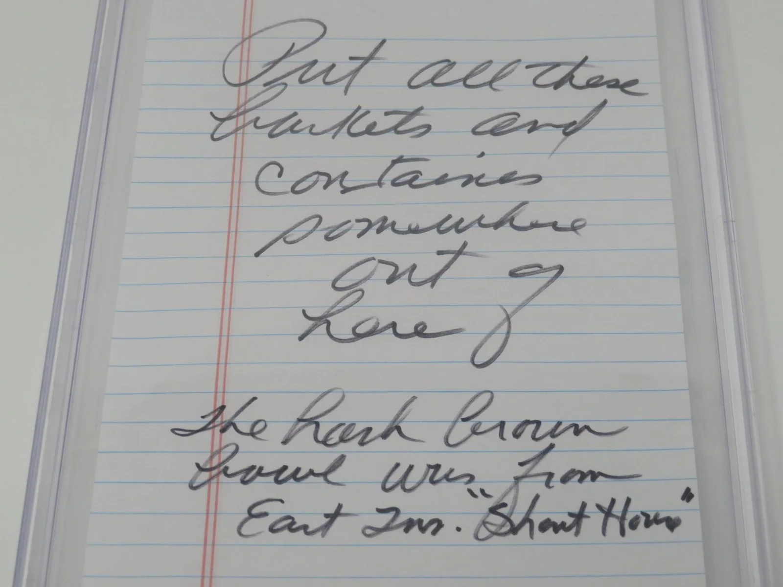 DOLLY PARTON Handwritten "To Do" List Personal Note Slab - Signed Auto BAS JSA, image 3