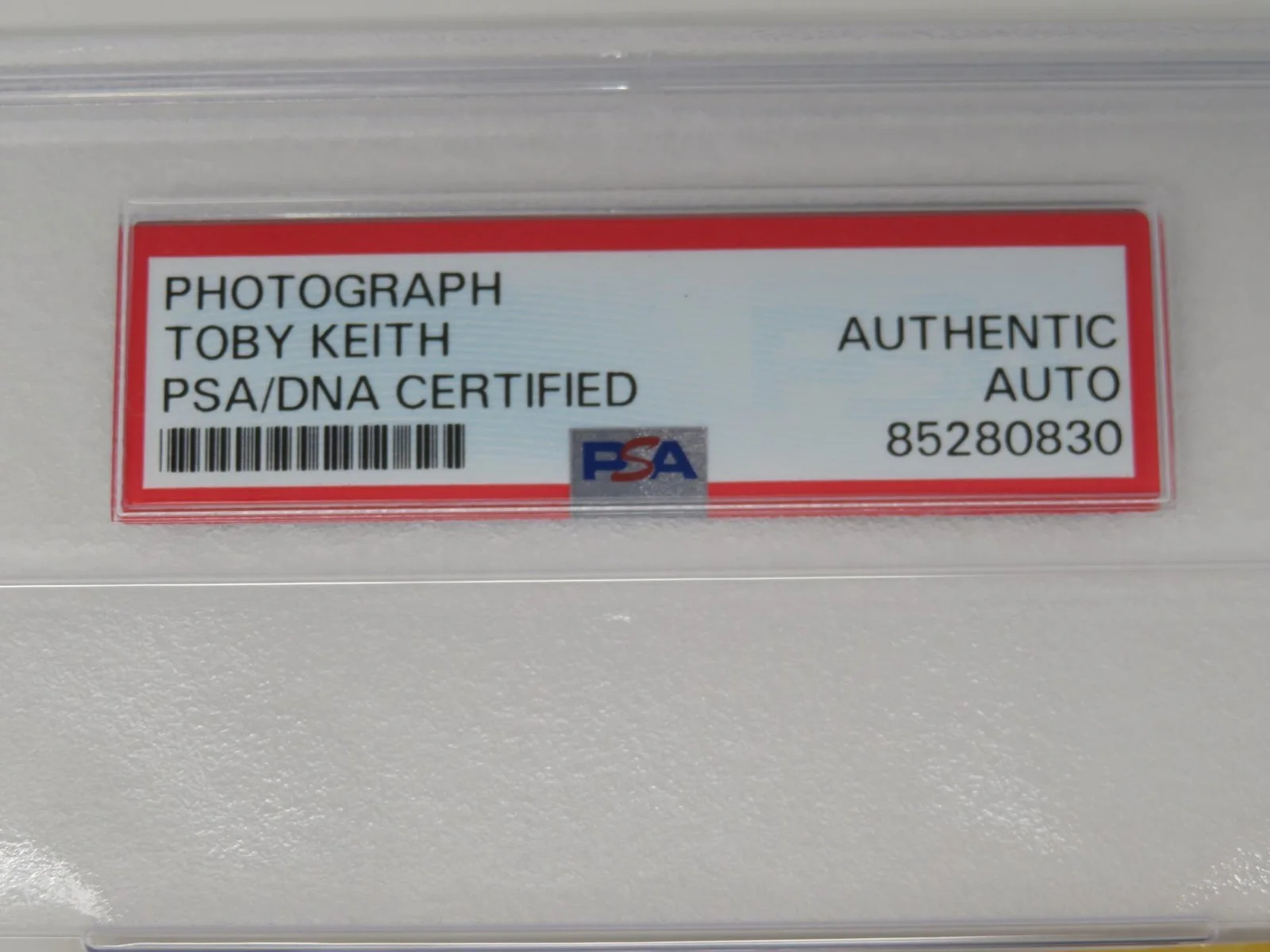 TOBY KEITH Signed Autograph Auto 4x6 Photo Slab PSA JSA, image 4