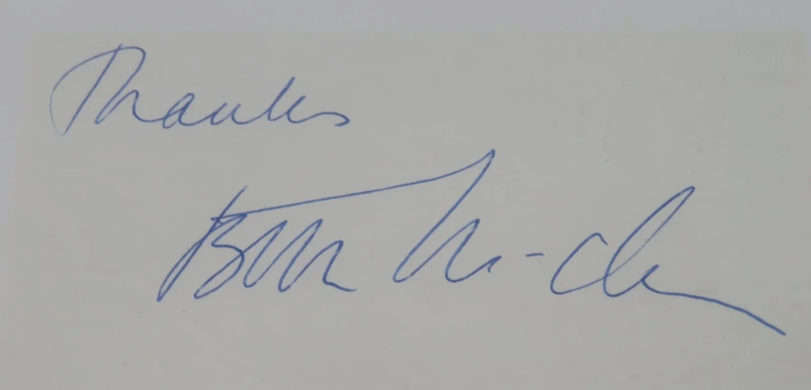 BETTE MIDLER Signed Autograph Auto 3x5 Index Card Cut Slab BAS JSA, image 2