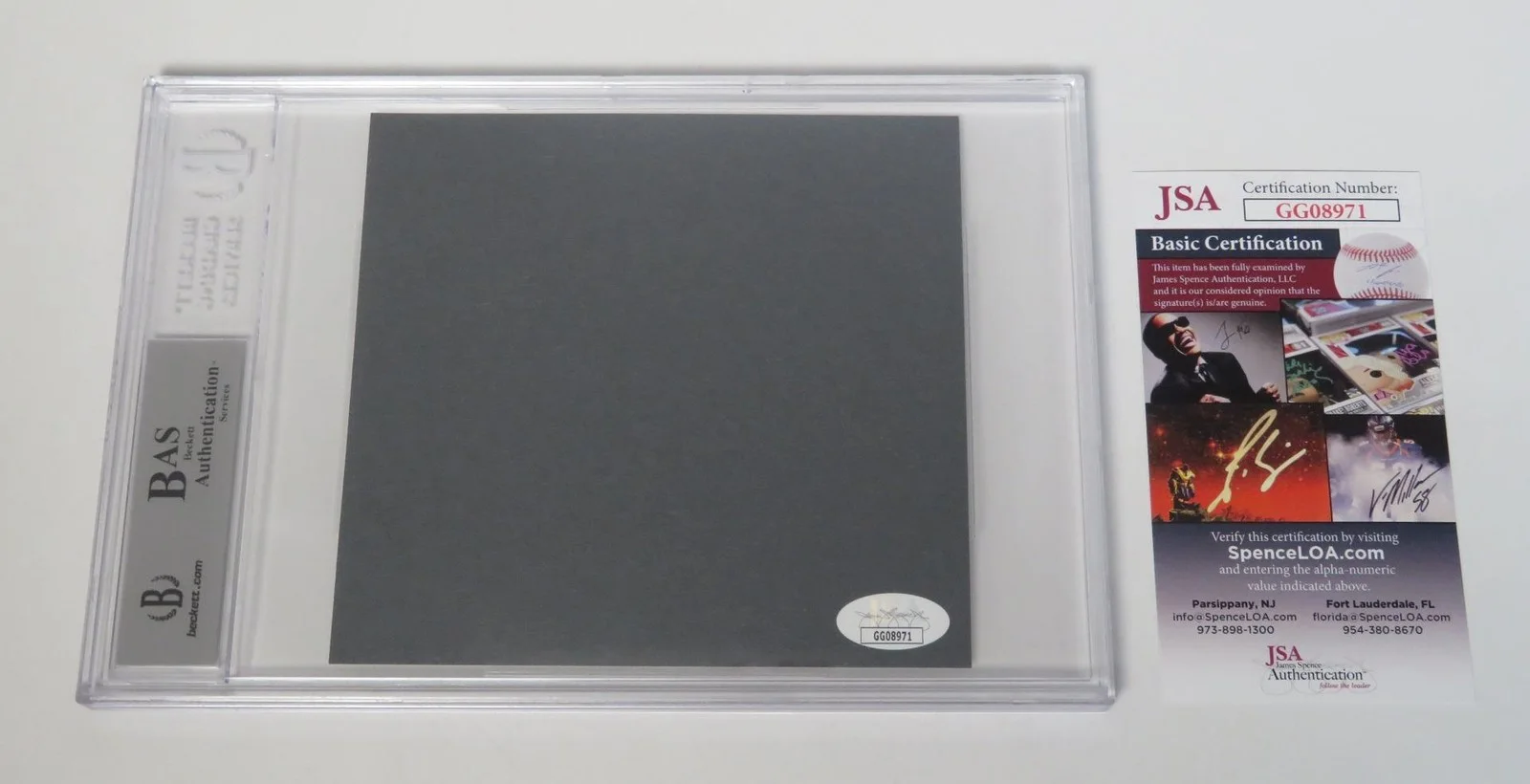 Johnny Rotten SEX PISTOLS Signed Autograph 4x6 Cut Index Card Slab BAS JSA, изображение 4