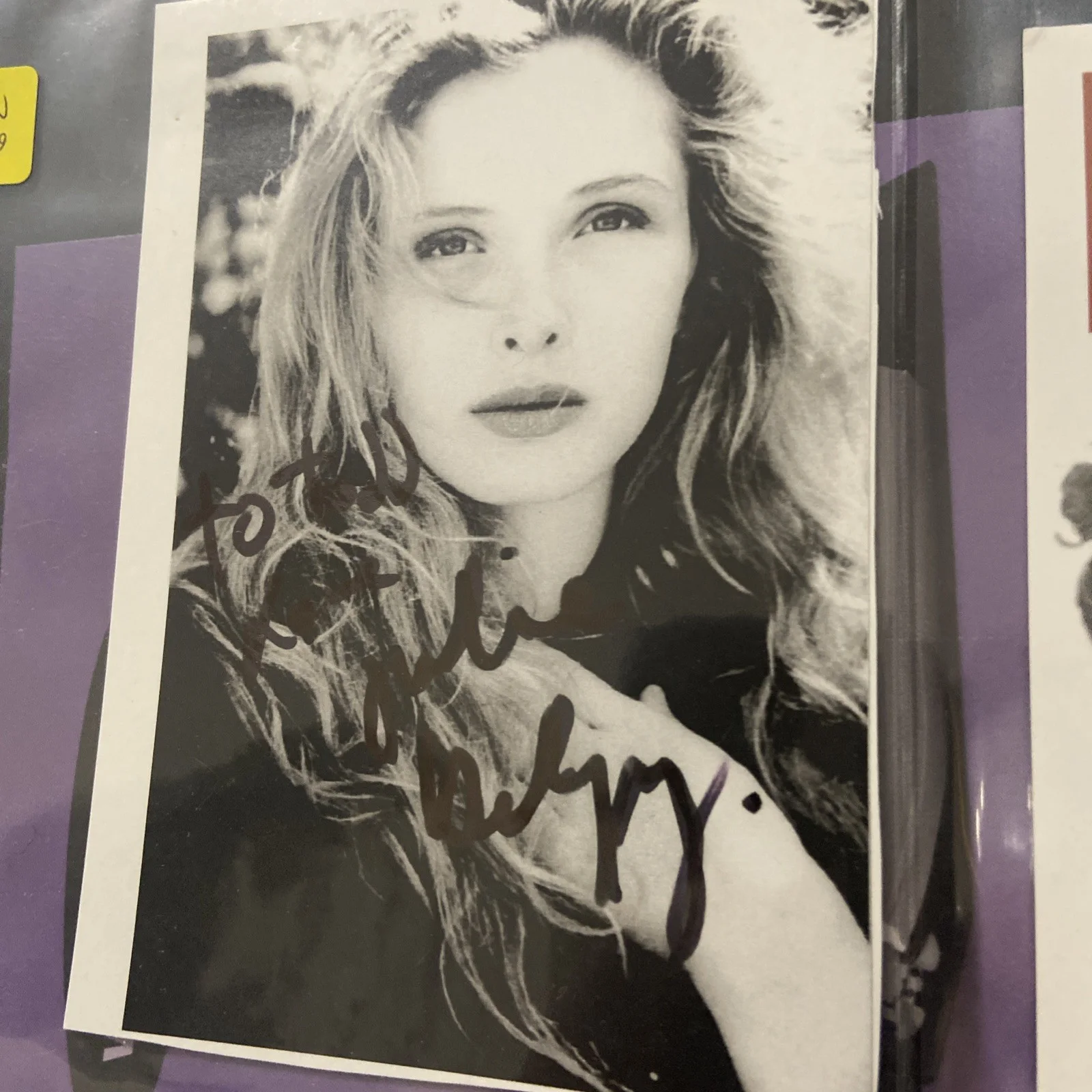 Julie Delpy — JULIE DELPY... Breathtaking Beauty - SIGNED 4x6 Avengers - the Countess