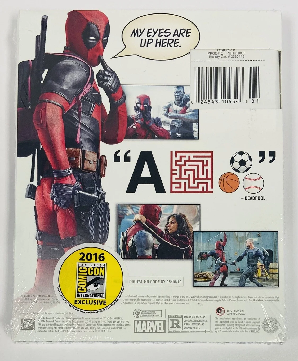 Ryan Reynolds, Rob Liefeld, Tim Miller — Deadpool BluRay 2016 SDCC Exclusive Autograph Signed Ryan Reynolds & Rob Liefeld, image 2