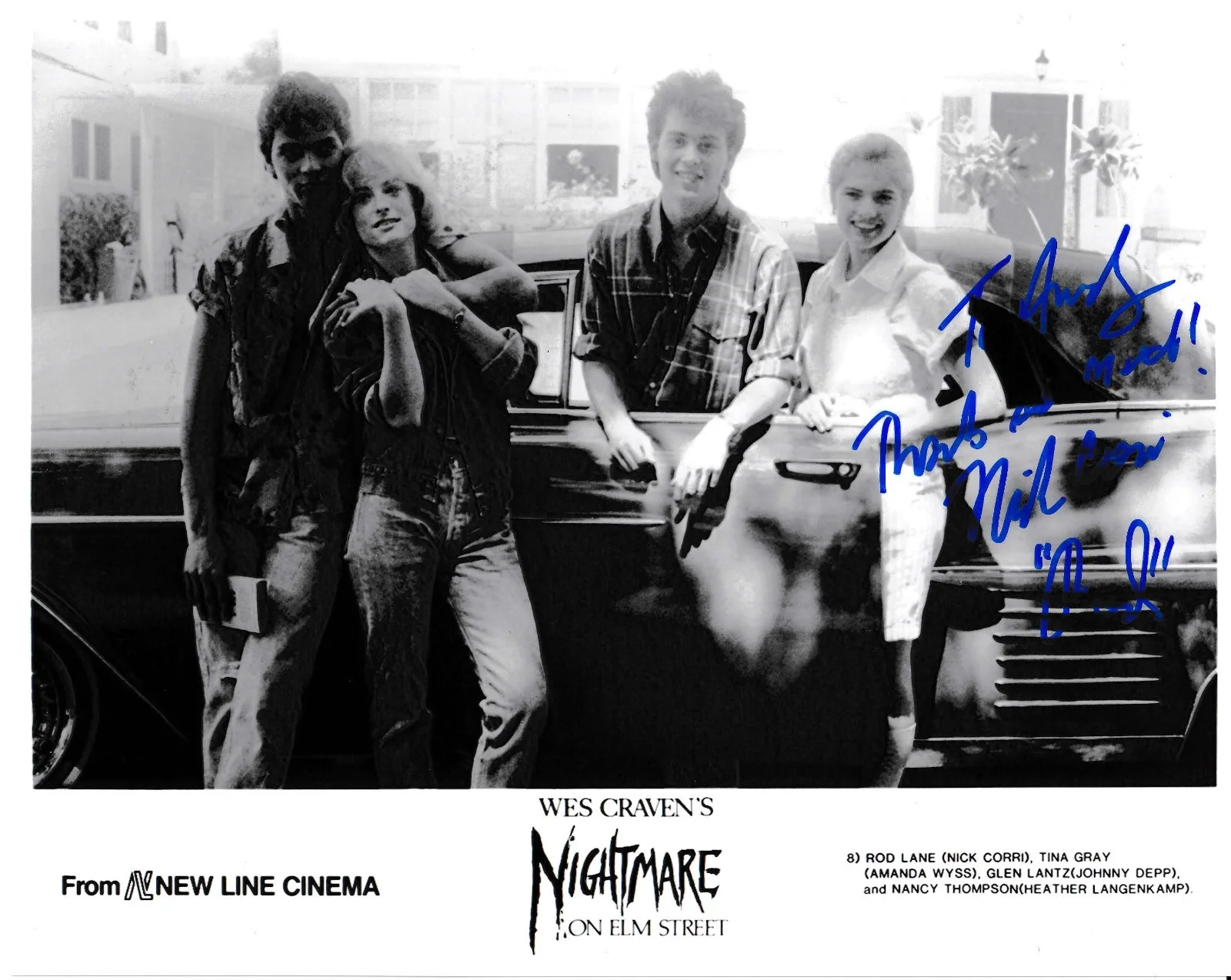 Nick Corri — Nick Corri A Nightmare On Elm Street Signed 8x10 Photo COA