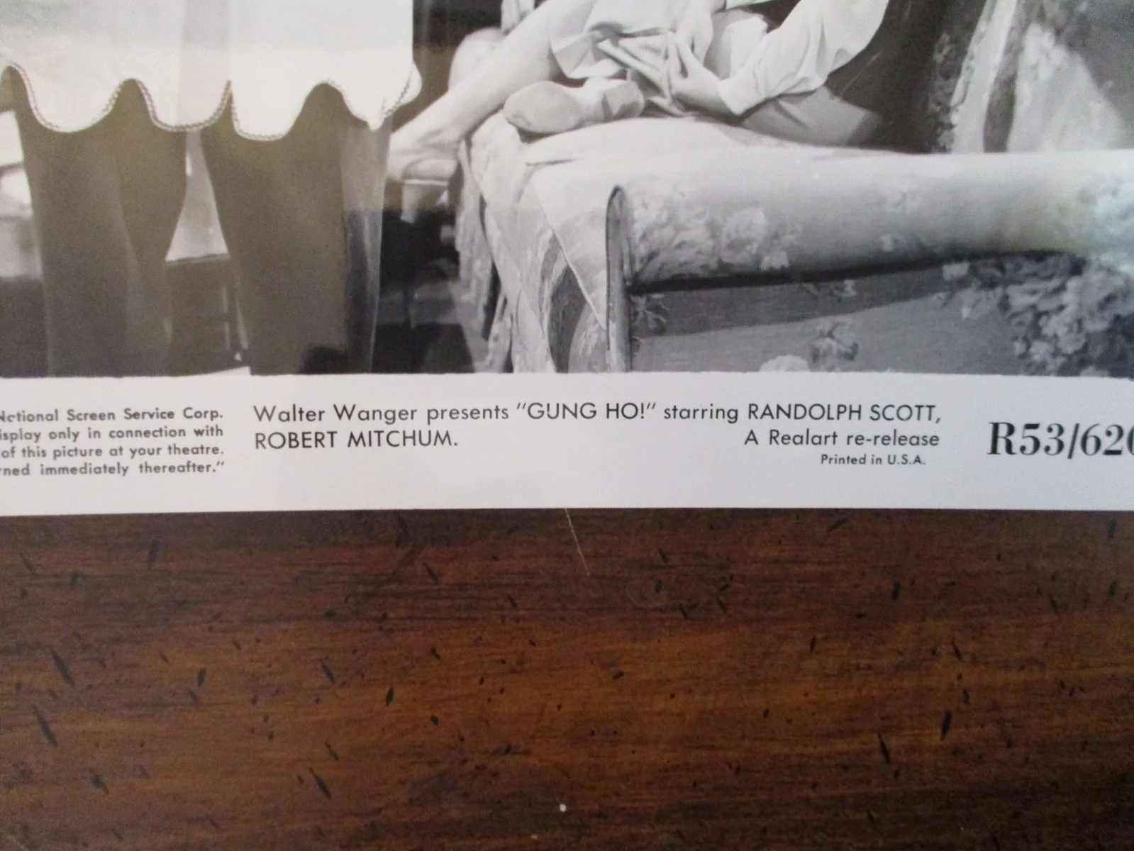 Noah Beery/Grace McDonald/David Bruce(GUNG HO!)1950's 10 x 8 B & W Press Photo, изображение 3