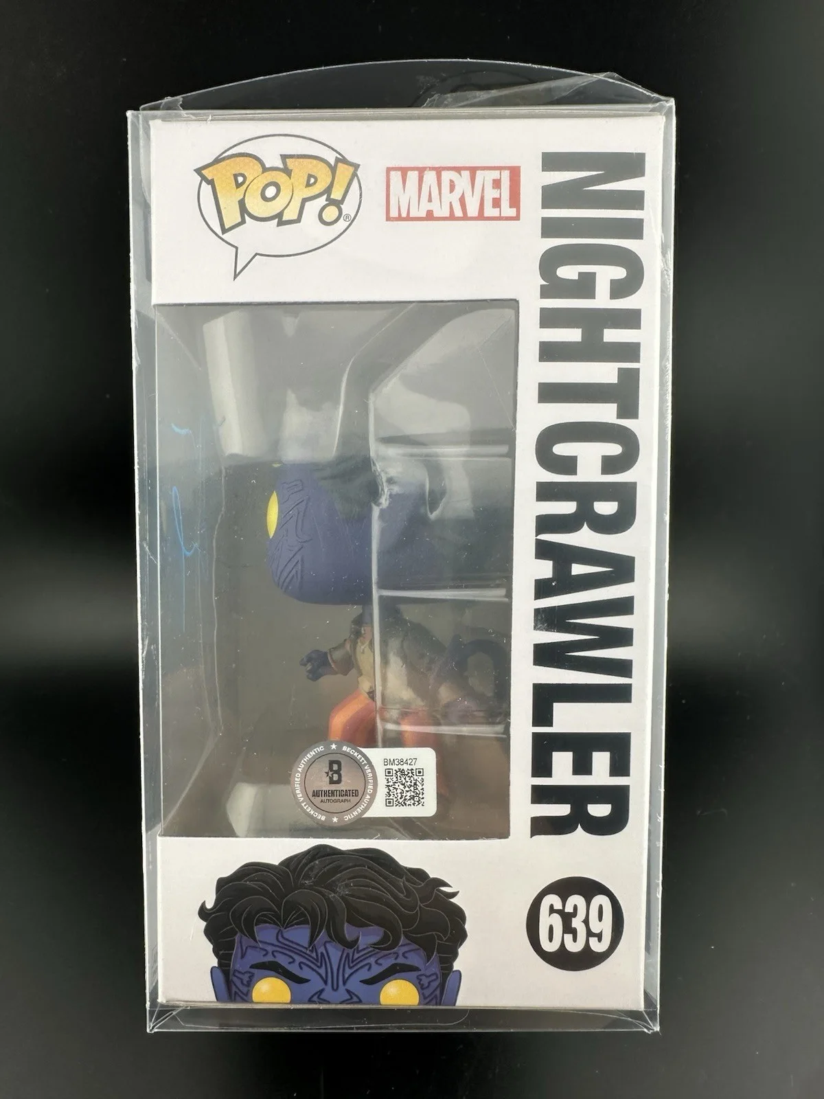 Alan Cumming X Men Night Crawler 639 Musical Signed Funko Pop Beckett BAS CERT, image 4