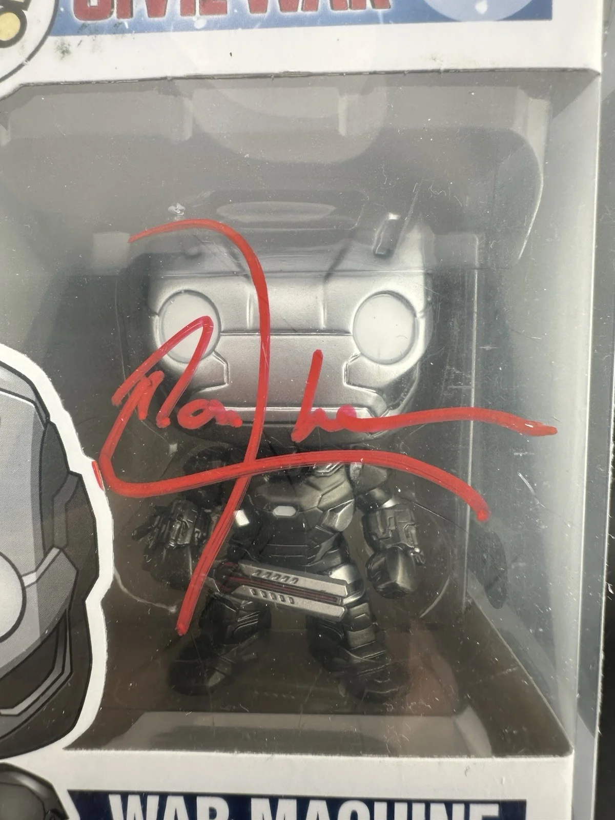Don Cheadle Signed Autographed War Machine Civil War Funko Pop Exclusive JSA COA, изображение 2