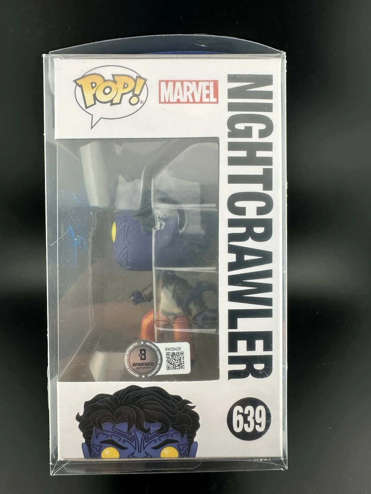 Alan Cumming X Men Night Crawler 639 Musical Signed Funko Pop Beckett BAS CERT, image 4