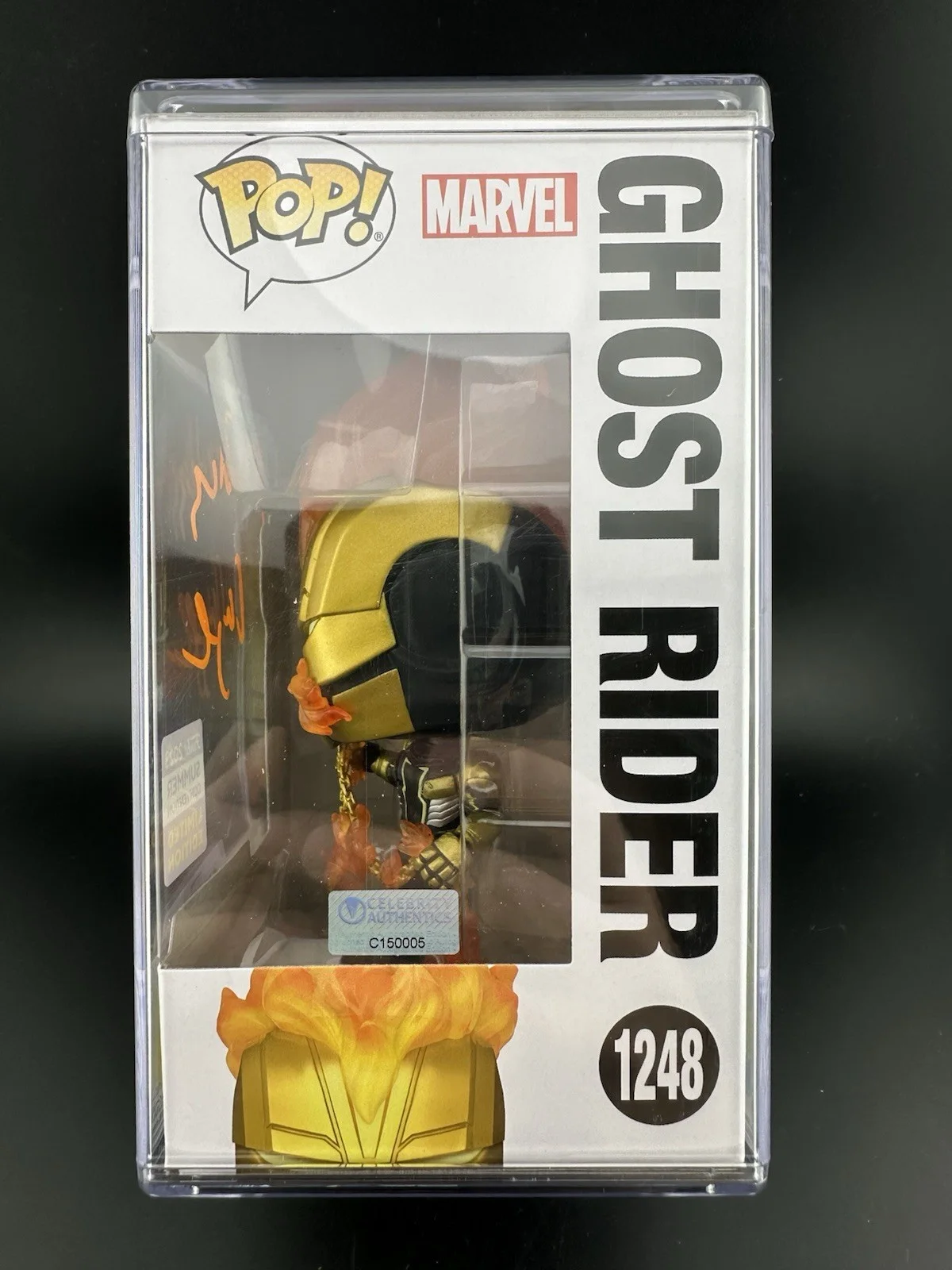 Nicolas Cage — Nicolas Cage Signed Ghost Rider Funko Pop #1248 Celebrity Authentics COA RARE, изображение 4