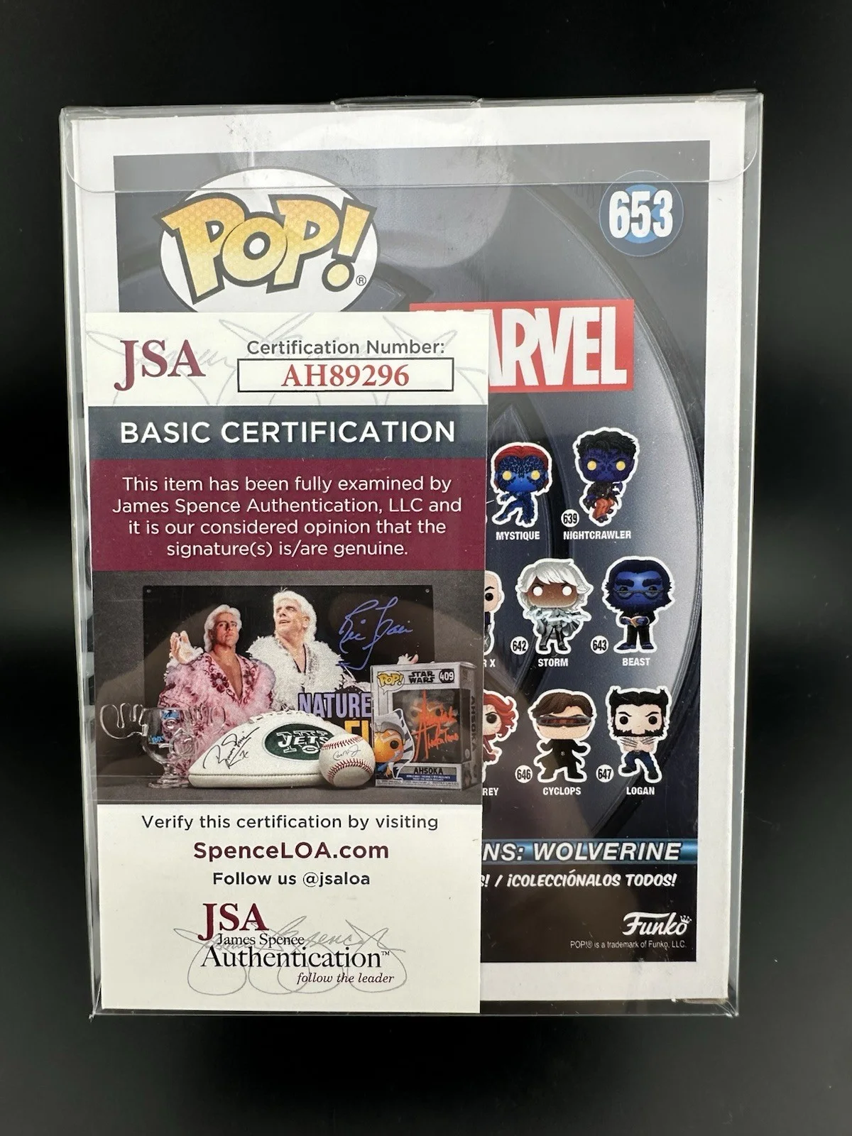 Robert Patrick Signed Logan Funko Pop Marvel X-men EXCLUSIVE EDITION #653 JSA, image 4