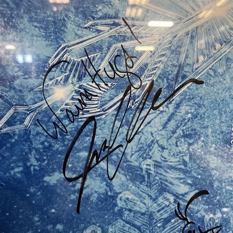 Chris Buck, Jonathan Groff, Peter del Vecho — Framed Frozen Movie Poster Signed Buck Groff Del Vecho w/ Olaf Sketch + More, изображение 4
