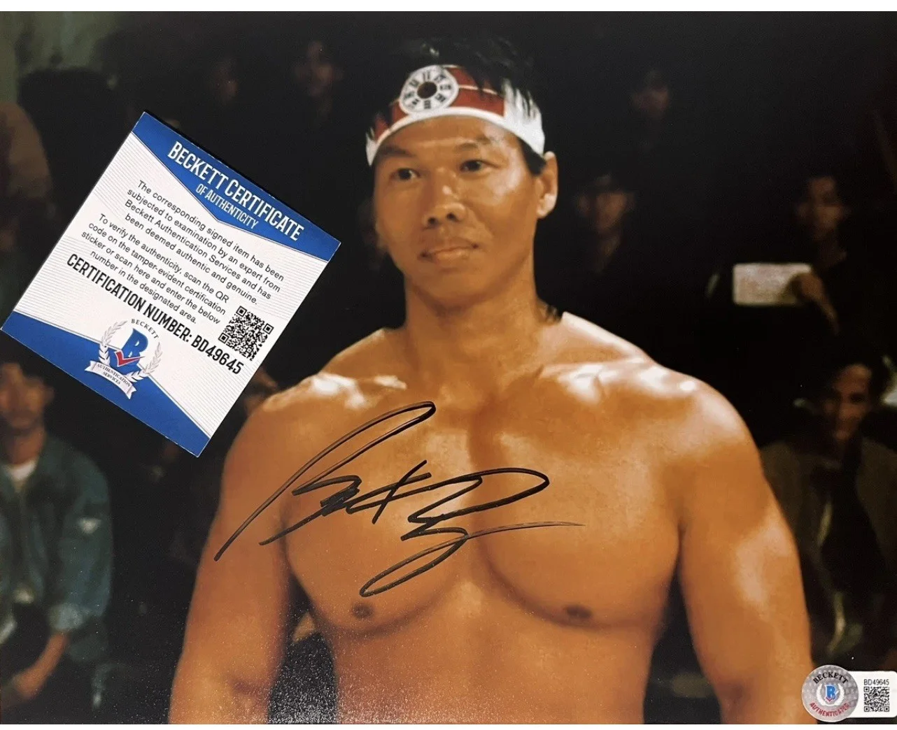 Bolo Yueng — Bolo Yueng Signed Photo BAS COA Enter The Dragon Bloodsport Bruce Lee Martial
