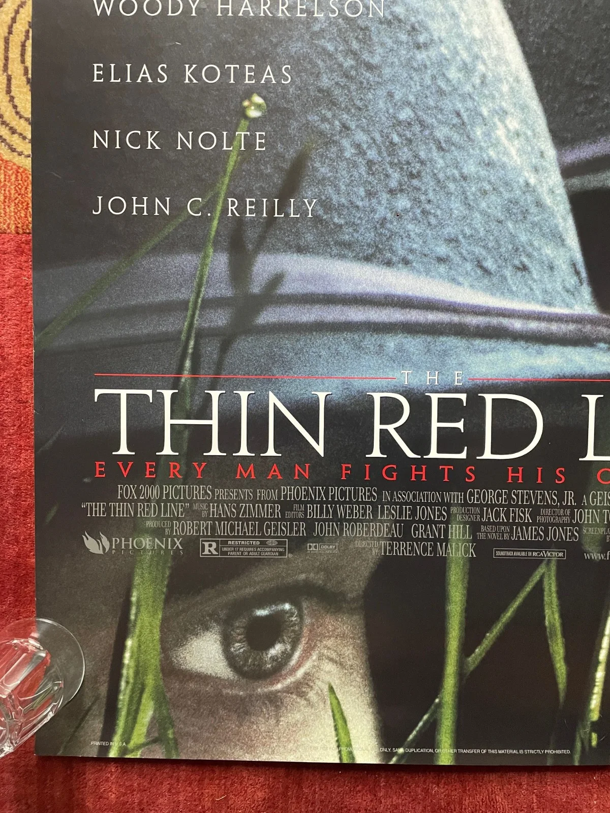 THE THIN RED LINE (1998) Original One Sheet War Movie Poster Terrence Malick, image 4