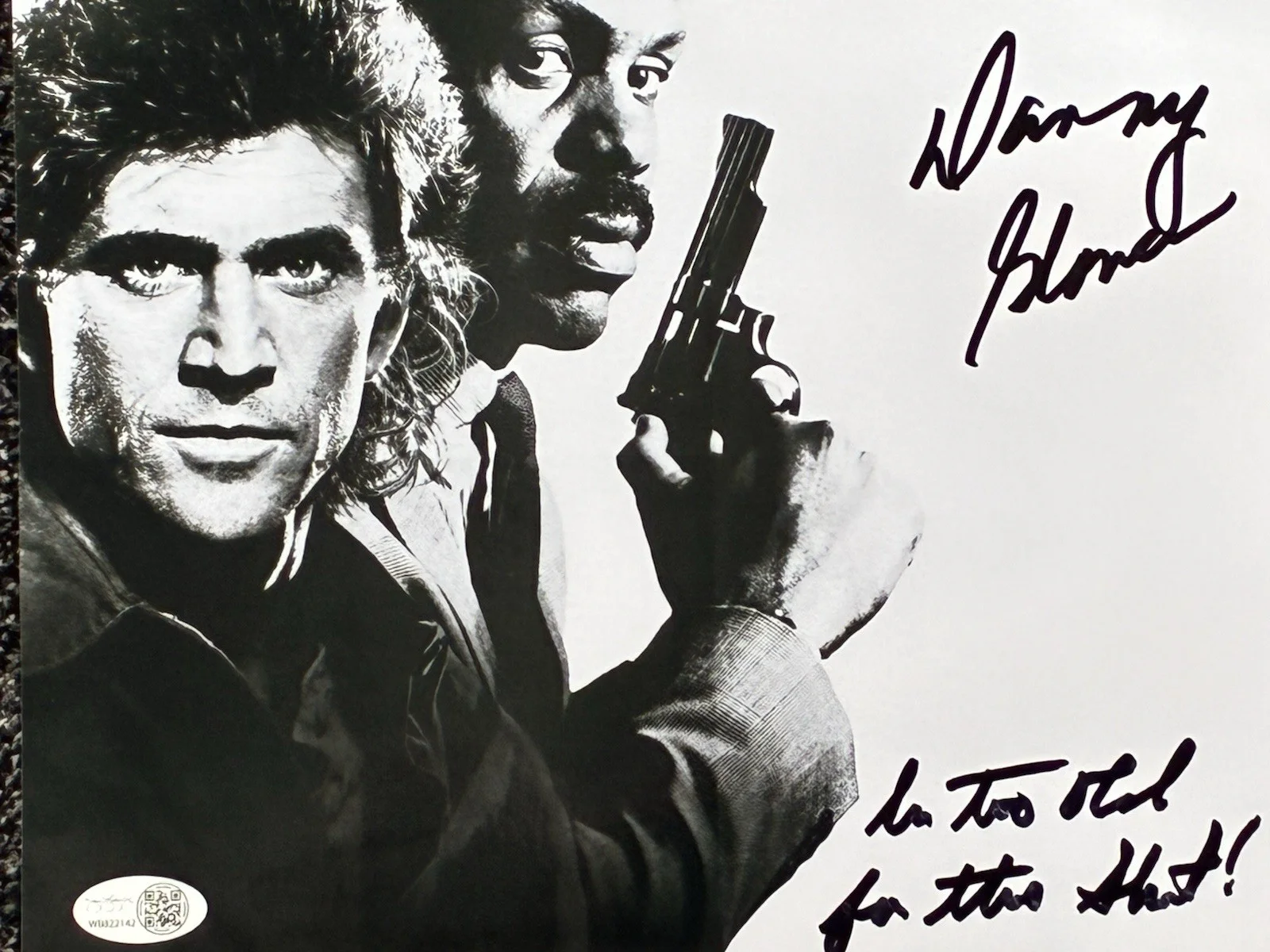 Danny Glover — DANNY GLOVER SIGNED 8x10 LETHAL WEAPON INSCRIBED I'M TO OLD FOR THIS SHI! RARE, изображение 2