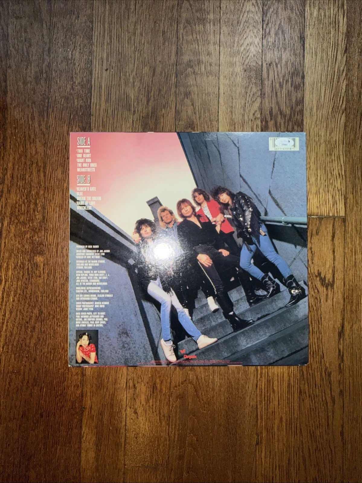 UFO Band Signed Autographed Misdemeanor Vinyl Record Phil Mogg Paul Raymond JSA, image 4