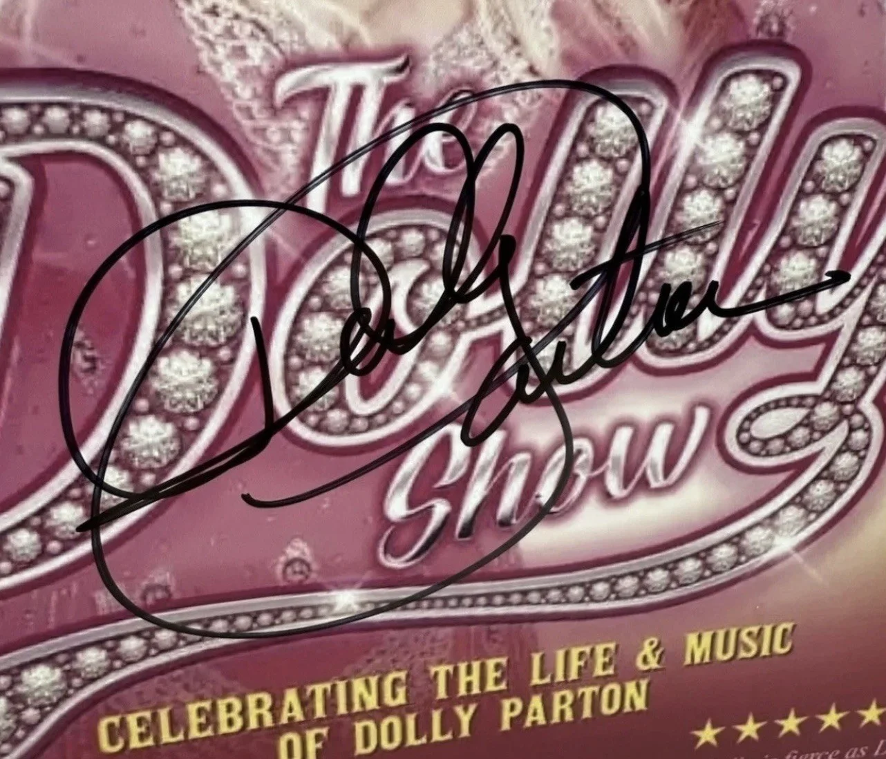 Dolly Parton Signed Kelly O’Bien Tribute Poster Pro Cert COA Country Music HOF, изображение 2