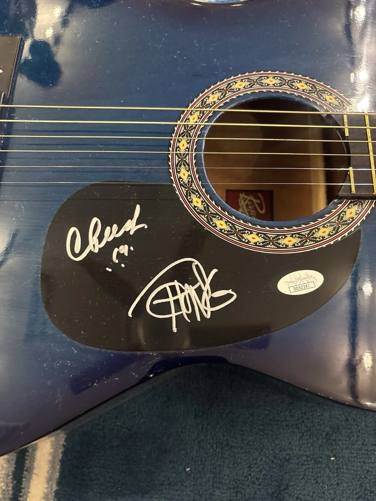 Cheech & Chong Autographed Guitar, image 2