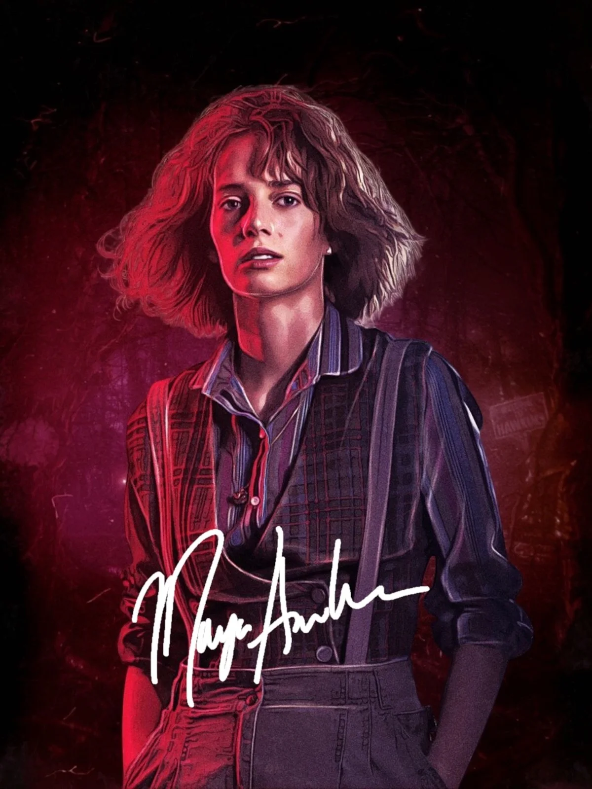 Maya Hawke Signed Autograph PHOTO Pre Print 6x4/A4/ Framed Stranger Things, image 2