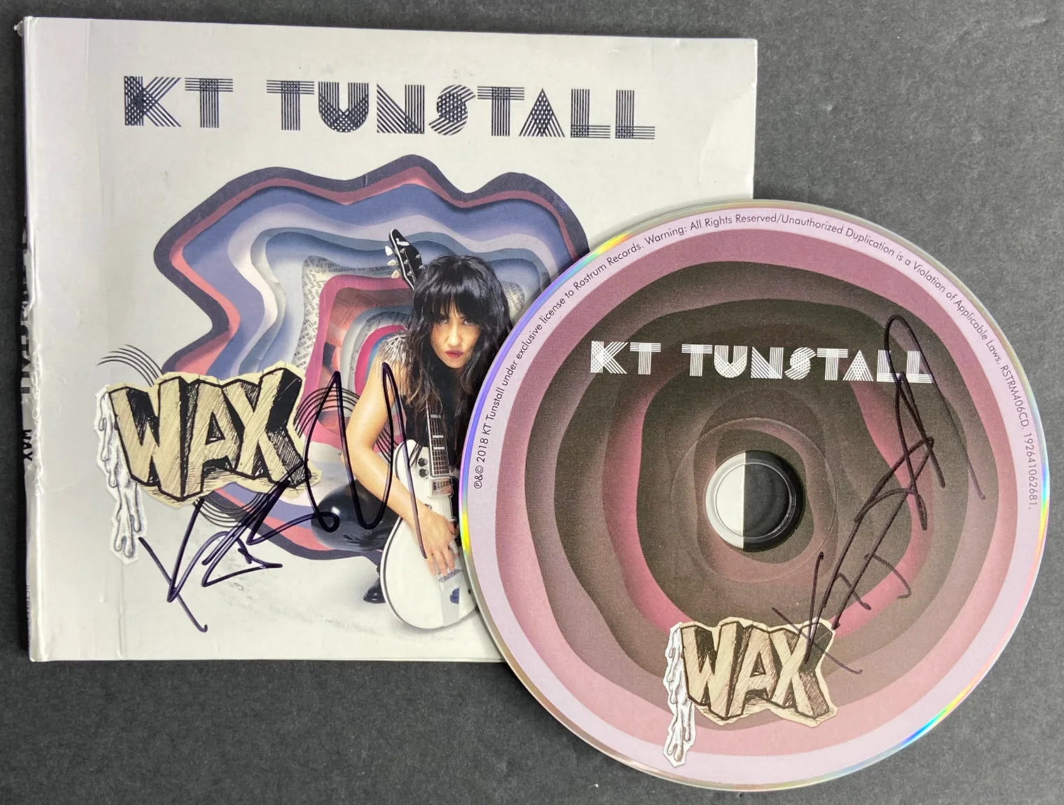 KT Tuntall signed CD cover & compact disc Wax autographed Bonus-(two signatures), image 2