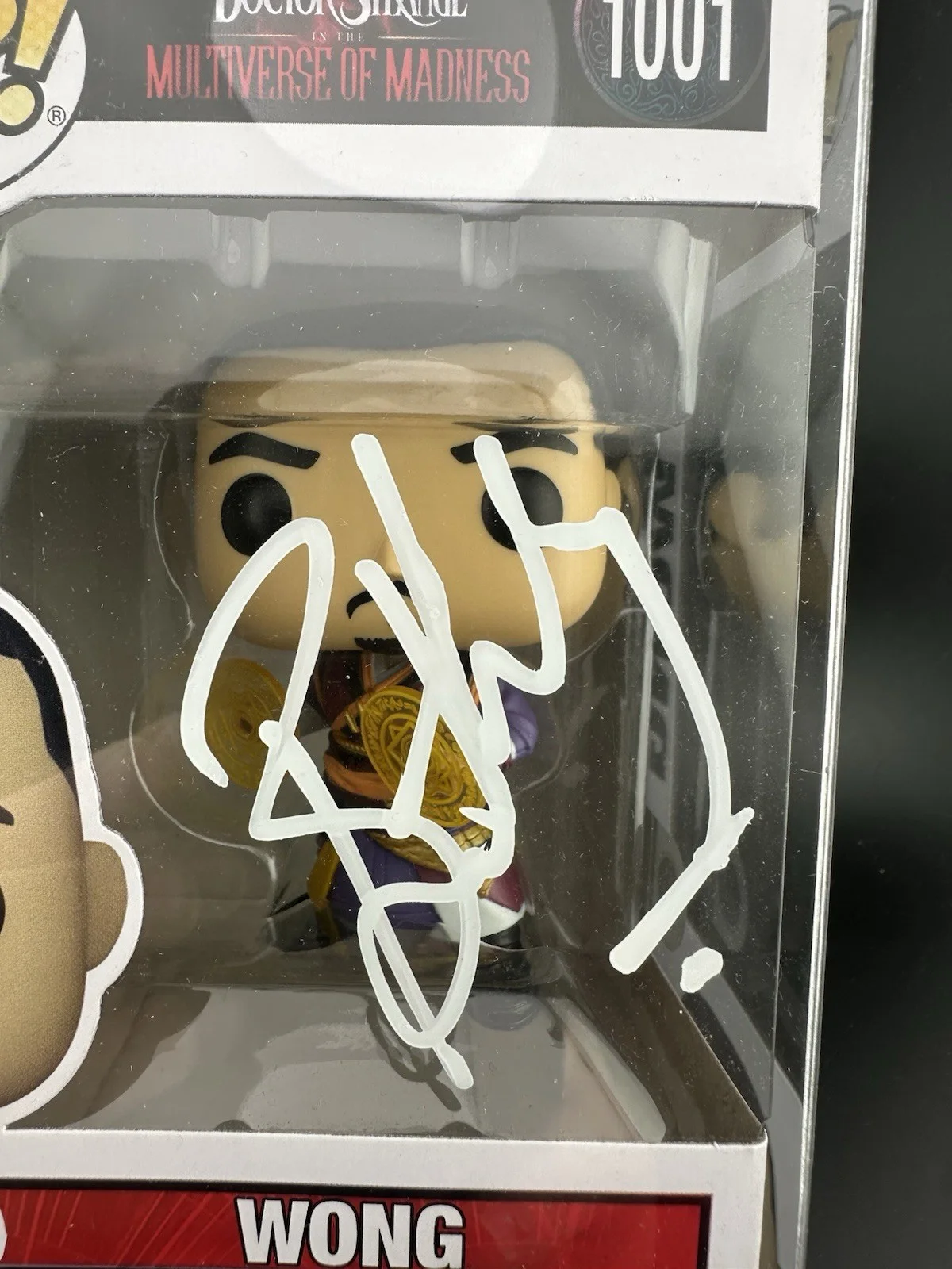 Benedict Wong Signed Autographed Doctor Strange Multiverse Funko Pop 1001 SWAU, image 2