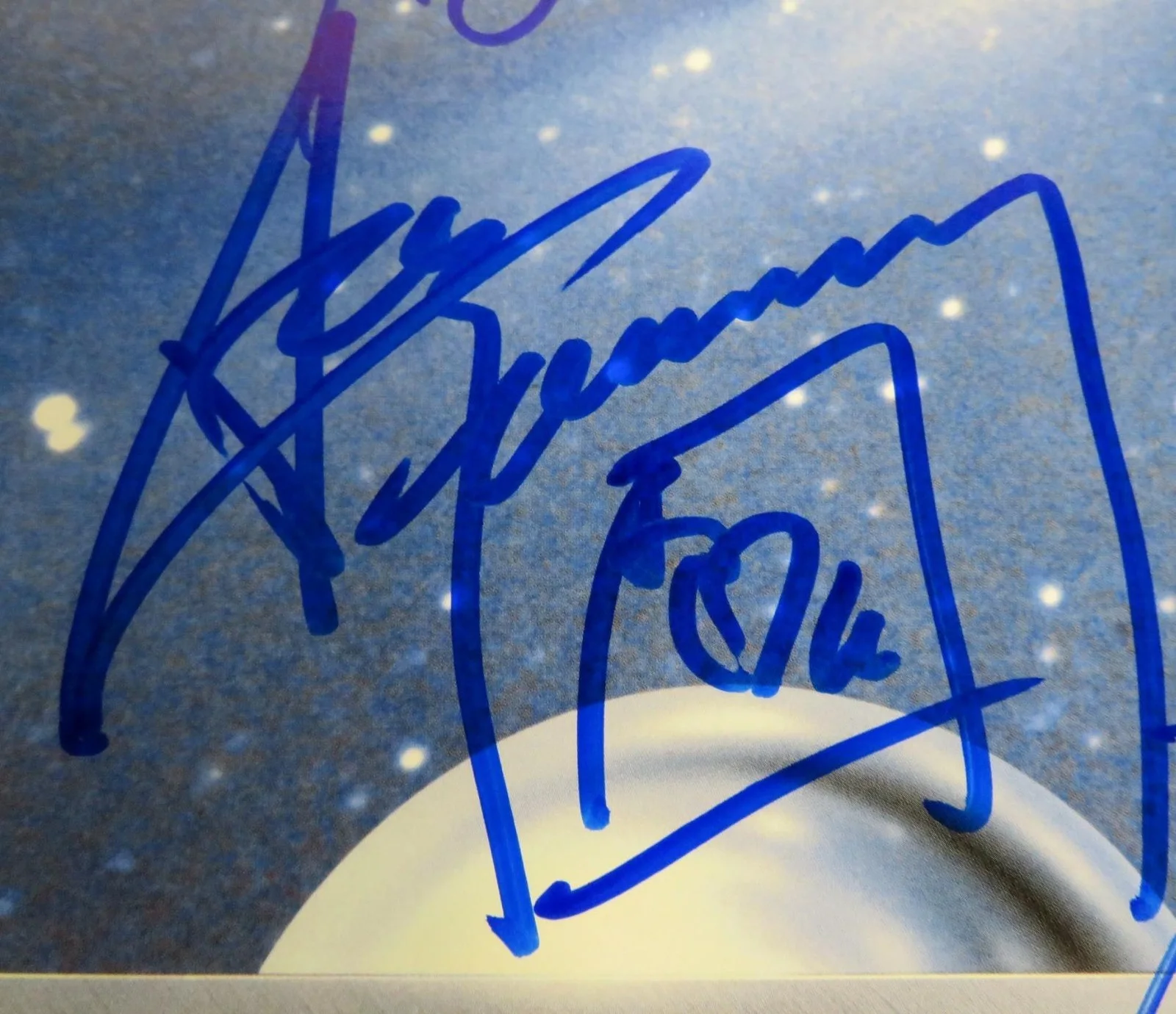 Ace Frehley KISS Signed Autograph Auto "Frehley's Comet" Album Vinyl LP by 4 JSA, изображение 2