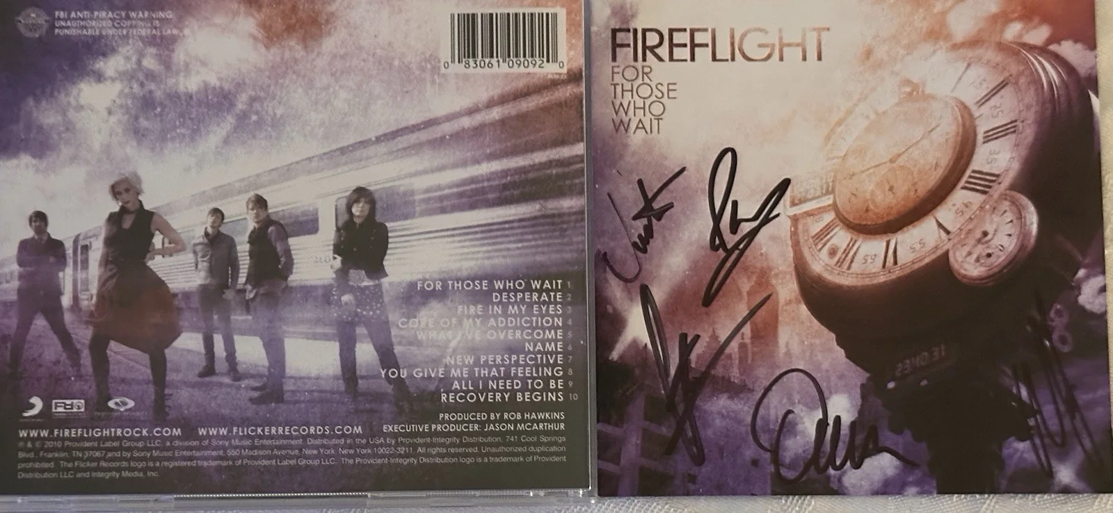 FireFlight , For Those Who Wait Cd Authentic Band Signatures, image 2