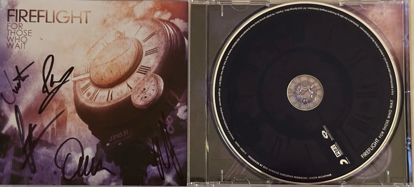 FireFlight , For Those Who Wait Cd Authentic Band Signatures, image 3