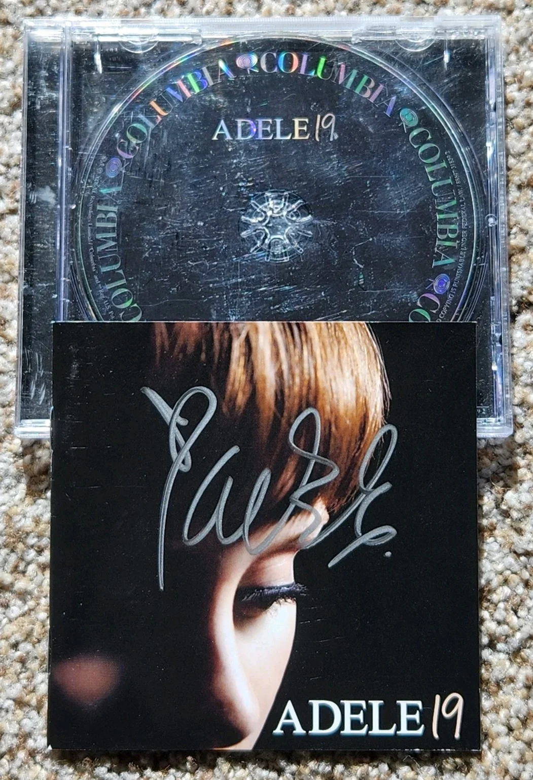 Adele 19 Signed Autographed CD Rare Daydreamer Hometown Glory Best For Last, image 2