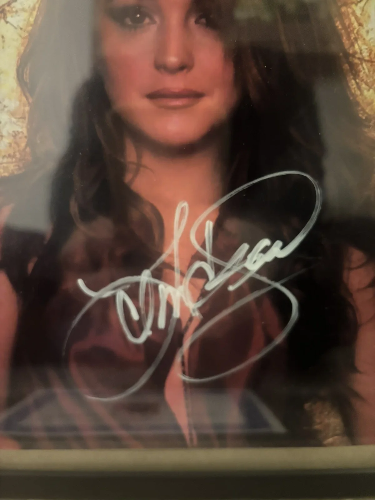 LINDSAY LOHAN Hand Signed Autographed 8 X 10 PHOTO W/ COA, framed, изображение 5