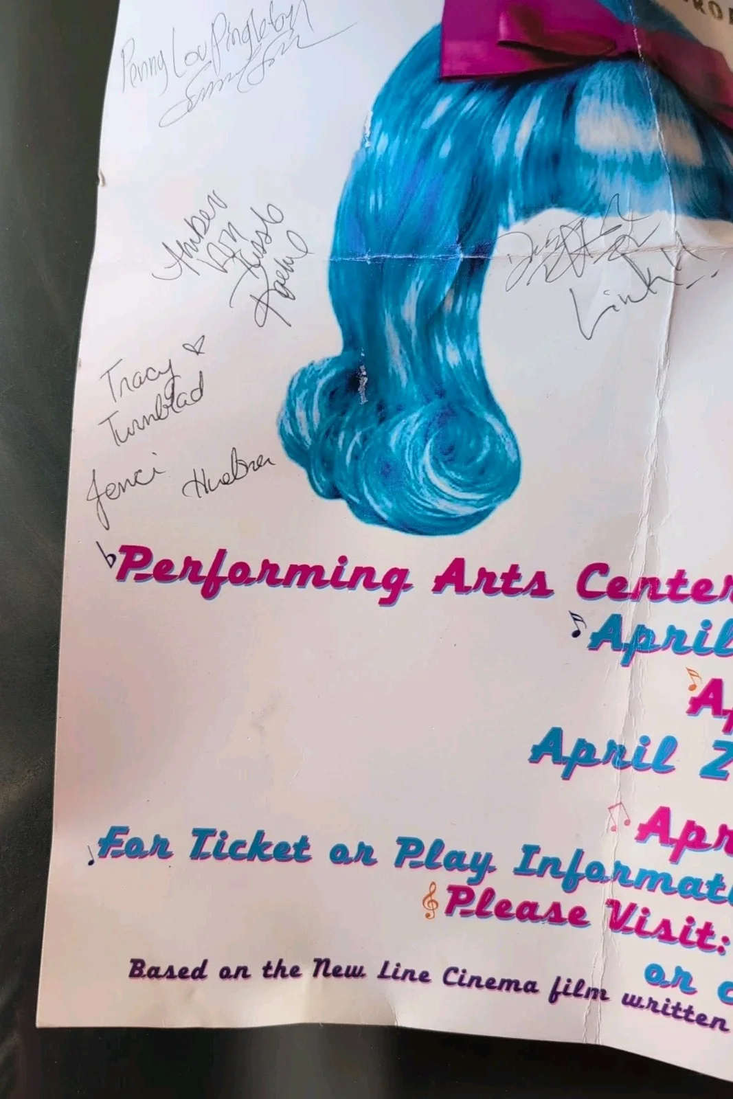Cast — HAIRSPRAY Broadway Cast SIGNED / AUTOGRAPHED Poster, Broadway Musical 14x22, изображение 3