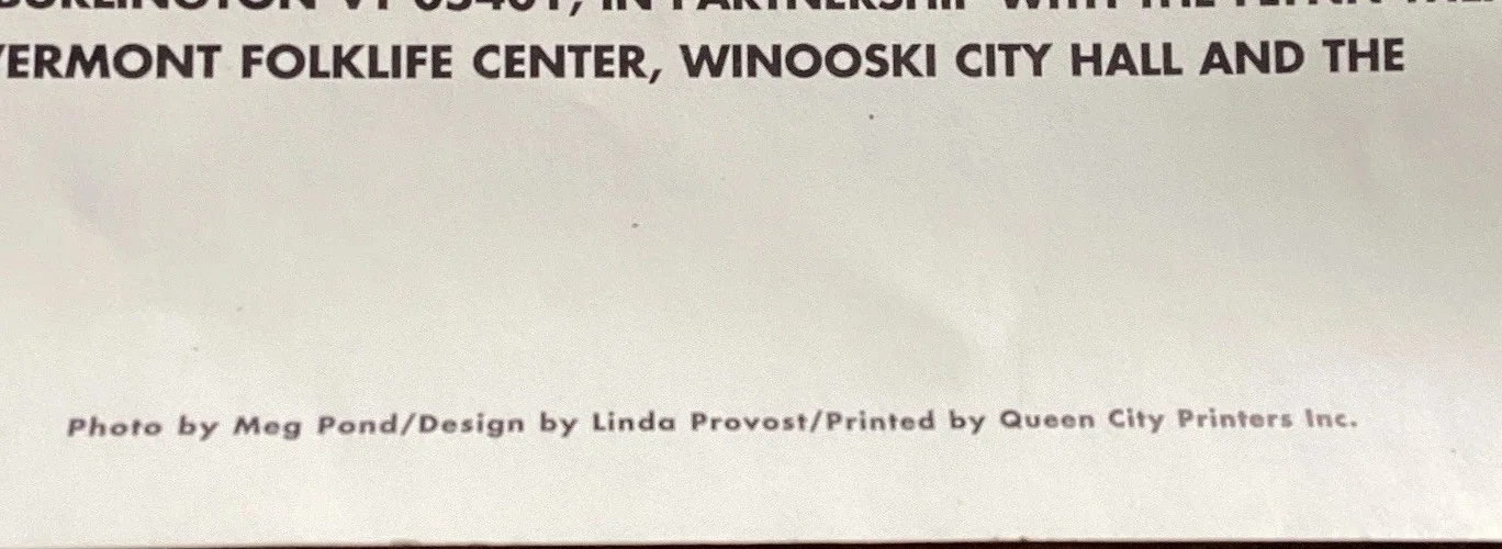 Cast — Rare The Mill Project Poster Dance & Theatre Signed By Cast. Winooski Vermont, image 4