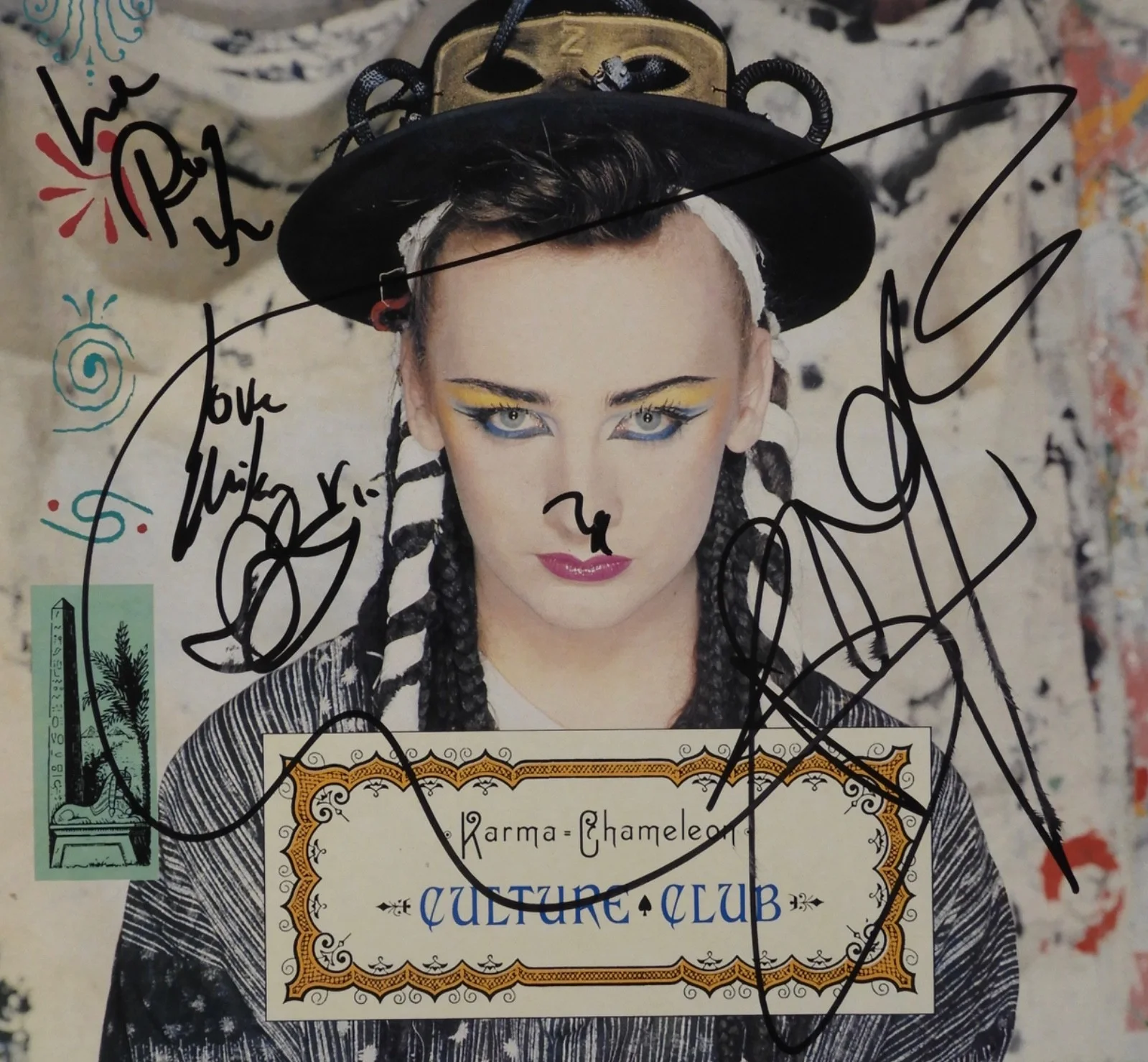 Culture Club JSA Signed Autograph Album Record Vinyl Boy George Fully Signed, изображение 2