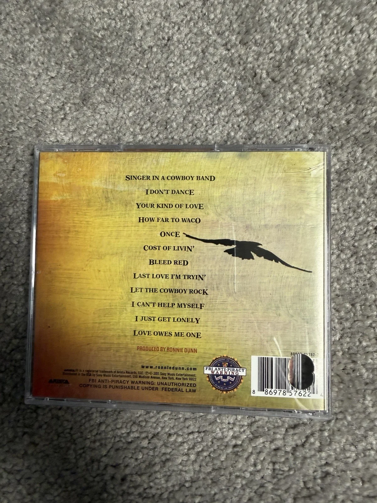 Ronnie Dunn Autographed CD, image 2