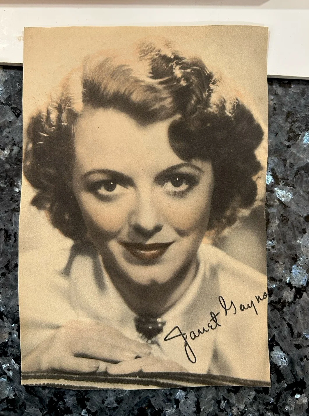 Framed, Signed Vintage Photograph of 1920’s Actress Janet Gaynor, изображение 5