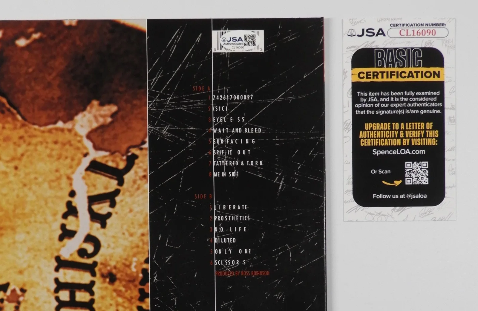 Slipknot Clown JSA Signed Autograph Album Record Vinyl, image 3