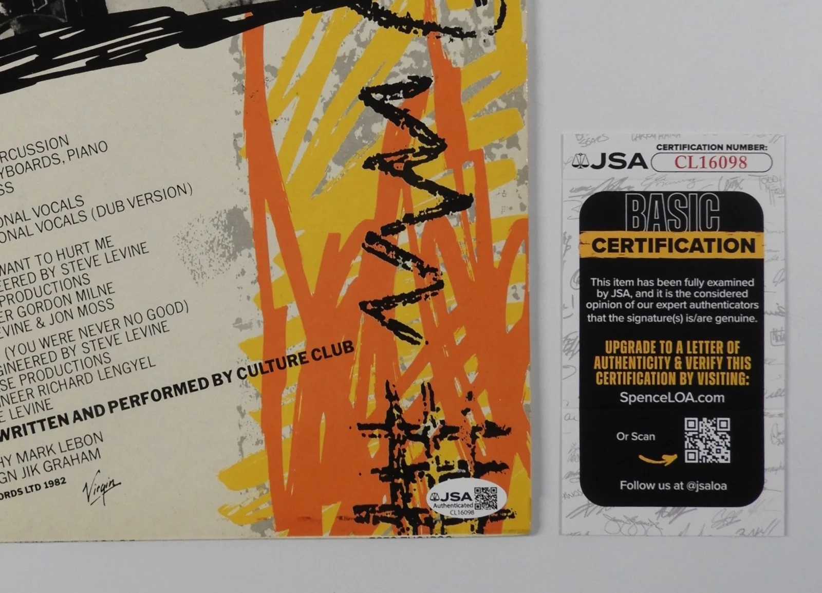 Culture Club JSA Signed Autograph Album Record Vinyl Boy George Fully Signed, image 3