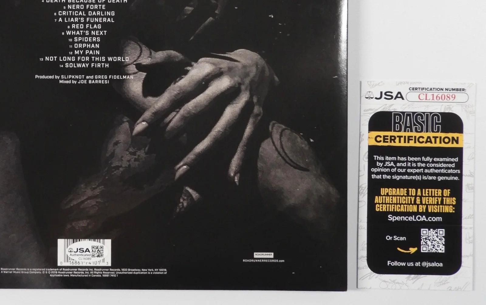 Slipknot Clown JSA Signed Autograph Album Record Vinyl We Are Not Your Kind, изображение 3