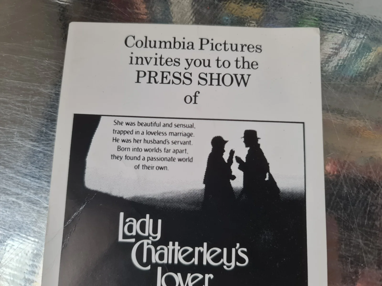 Lady Chatterley’s Lover (1981) ||| Press Show Invite ||| Leicester Square, image 3