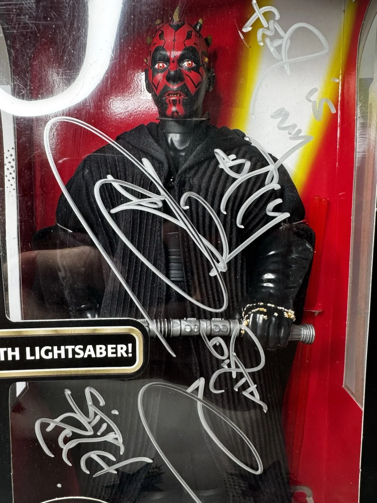 Hasbro Star Wars Episode 1 Darth Maul 12 Inch Action Figure Signed By Ray Park, image 2