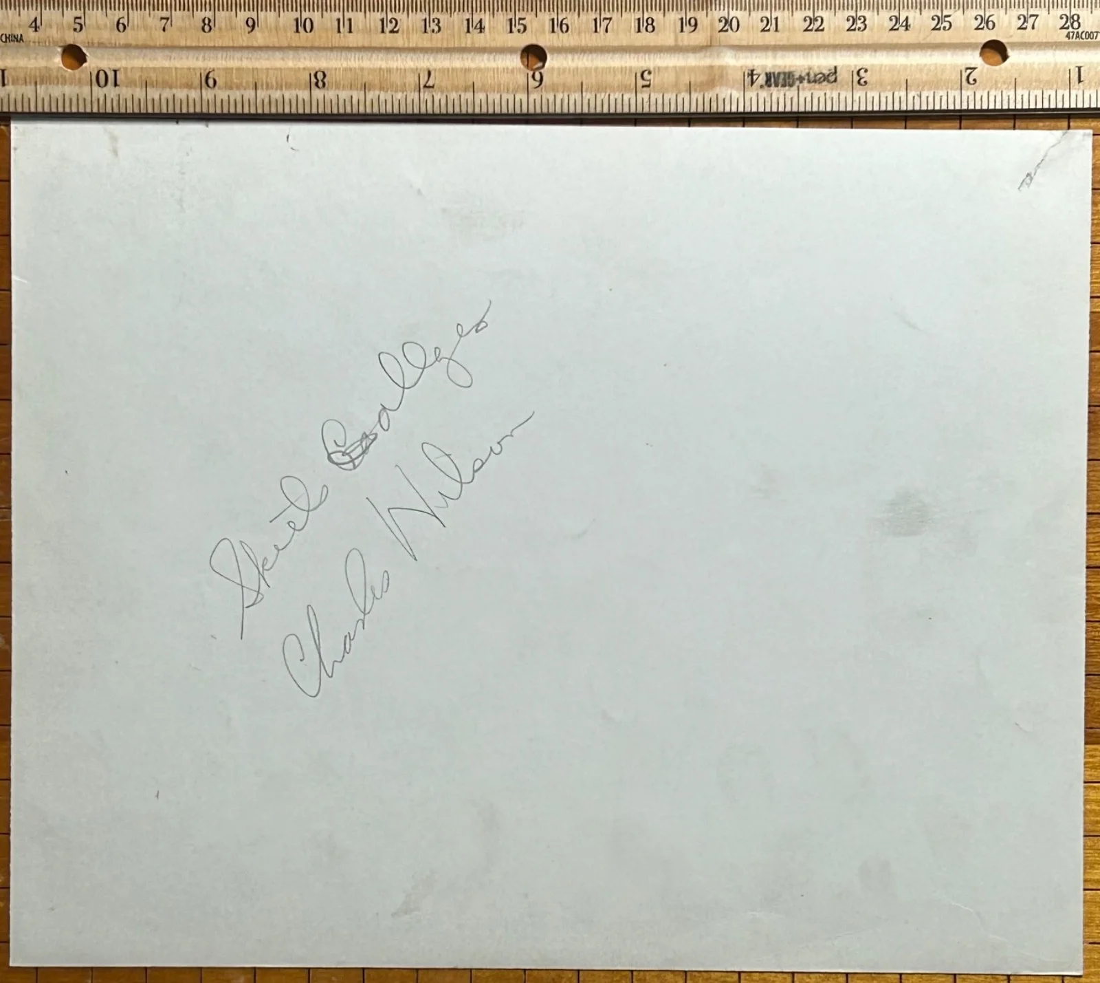 SKEETS GALLAGHER—SIGNED PHOTO—W C FIELDS•CAPRA•SWANSON•BURNS+ALLEN•OAKIE•GABLE, изображение 2