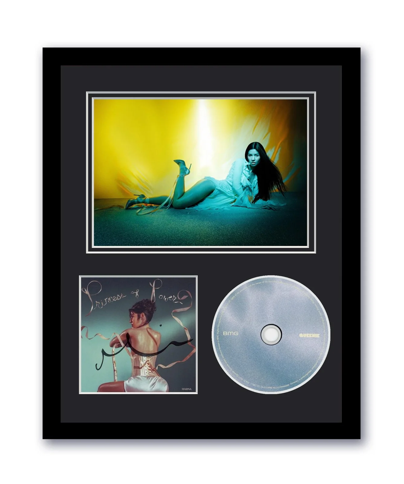 Marina Diamandis — Marina Diamandis Autograph Signed 11x14 Framed CD Photo Princess Of Power ACOA